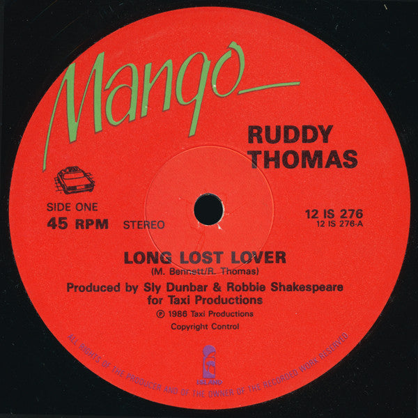 Ruddy Thomas : Long Lost Lover (12")