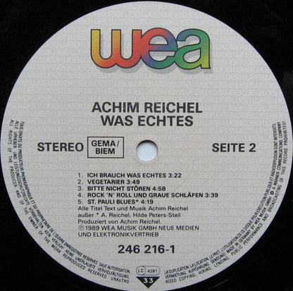 Achim Reichel : Was Echtes (LP, Album)