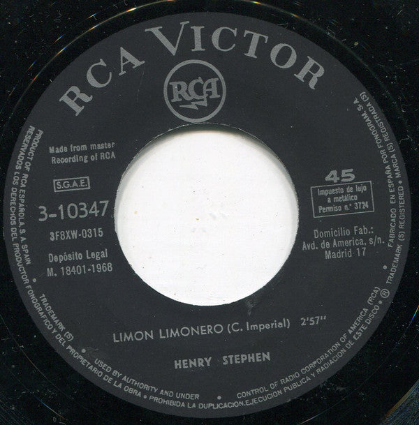 Henry Stephen : Limon Limonero (7", Single)