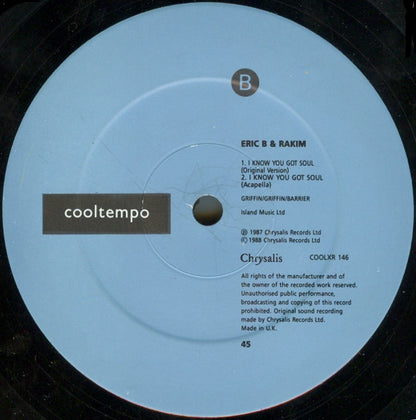 Eric B. And Rakim* : I Know You Got Soul (Six Minutes Of Soul) (The Double Trouble Remix) (12")