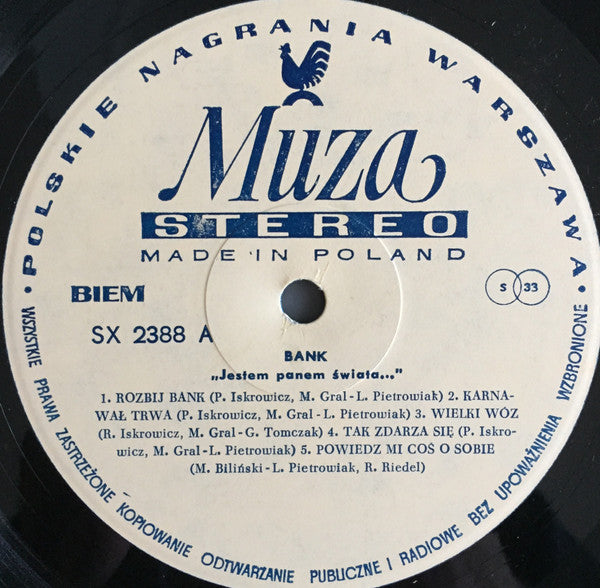 Bank (2) : Jestem Panem Świata... (LP, Album)
