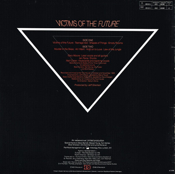 Gary Moore : Victims Of The Future (LP, Album)