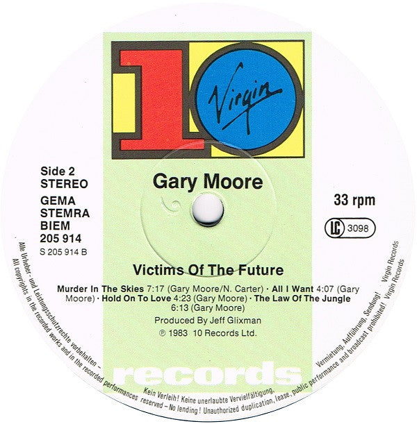 Gary Moore : Victims Of The Future (LP, Album)