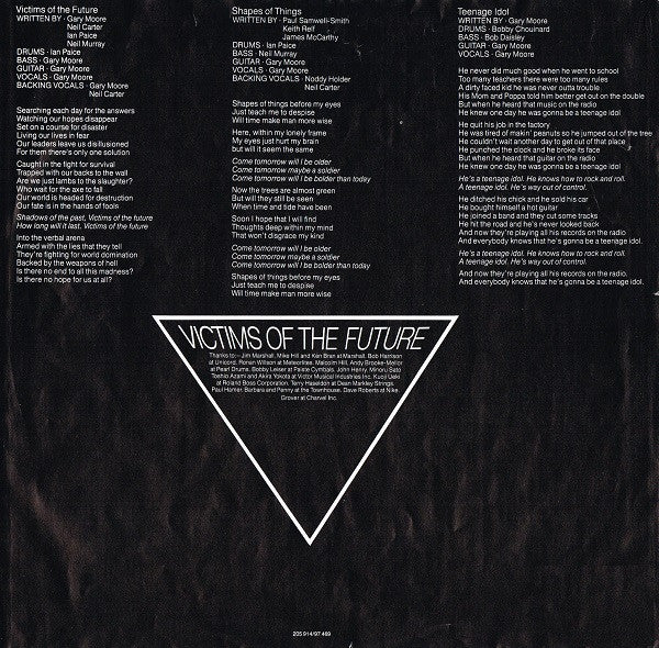 Gary Moore : Victims Of The Future (LP, Album)