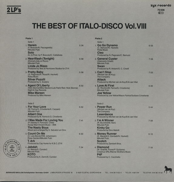 Various : The Best Of Italo-Disco Vol. 8 (2xLP, Comp, Gat)