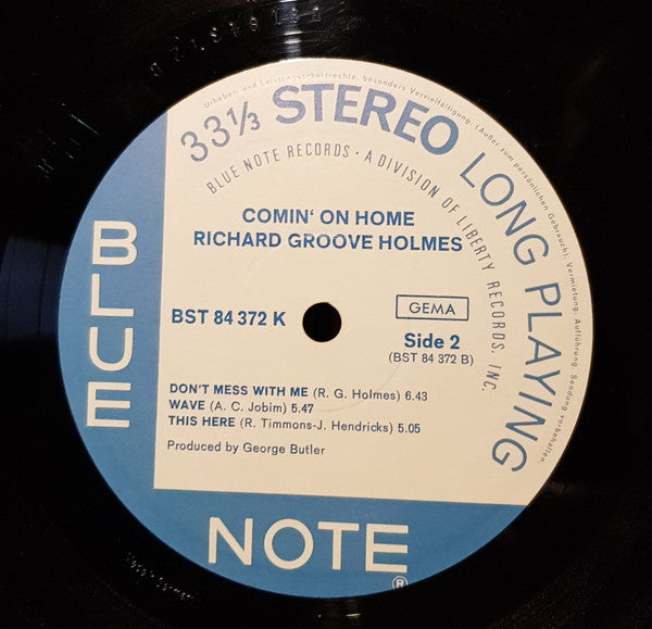 Richard Groove Holmes* : Comin' On Home (LP, Album)