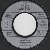 The Kinks : Come Dancing (7", Single)