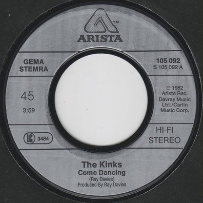The Kinks : Come Dancing (7", Single)