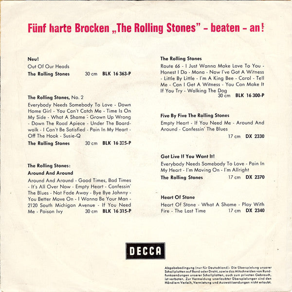 The Rolling Stones : 19th Nervous Breakdown / As Tears Go By (7", Single)