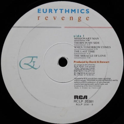 Eurythmics : Revenge (LP, Album)
