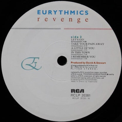 Eurythmics : Revenge (LP, Album)