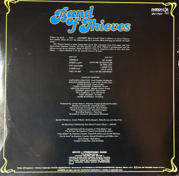 Band Of Thieves : Band Of Thieves (LP, Album)