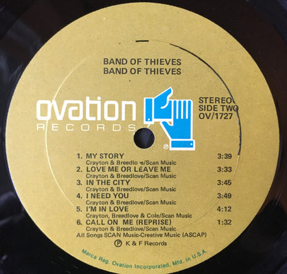 Band Of Thieves : Band Of Thieves (LP, Album)