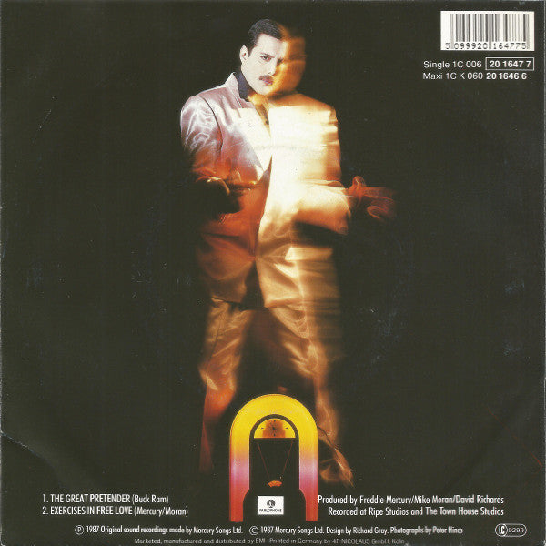 Freddie Mercury : The Great Pretender (7", Single)