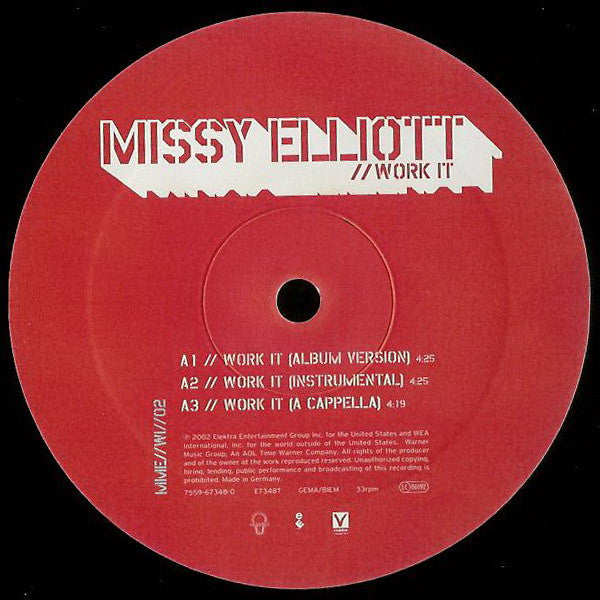 Missy Elliott : Work It (12")