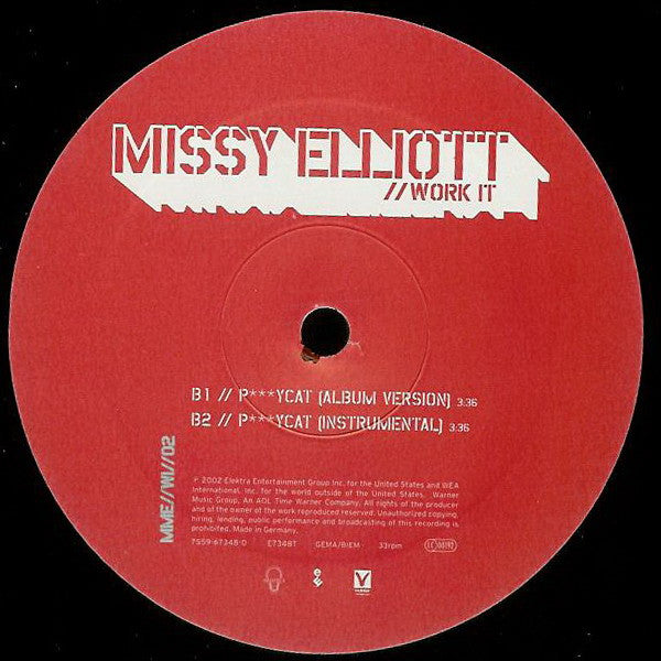 Missy Elliott : Work It (12")