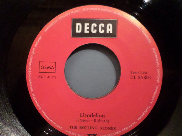 The Rolling Stones : We Love You / Dandelion (7", Single)