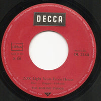 The Rolling Stones : 2,000 Light Years From Home (7", Single)