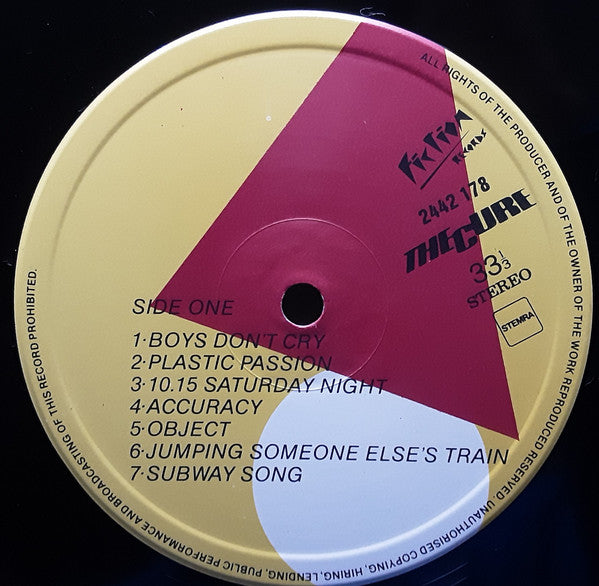 The Cure : Boys Don't Cry (LP, Album, RE)