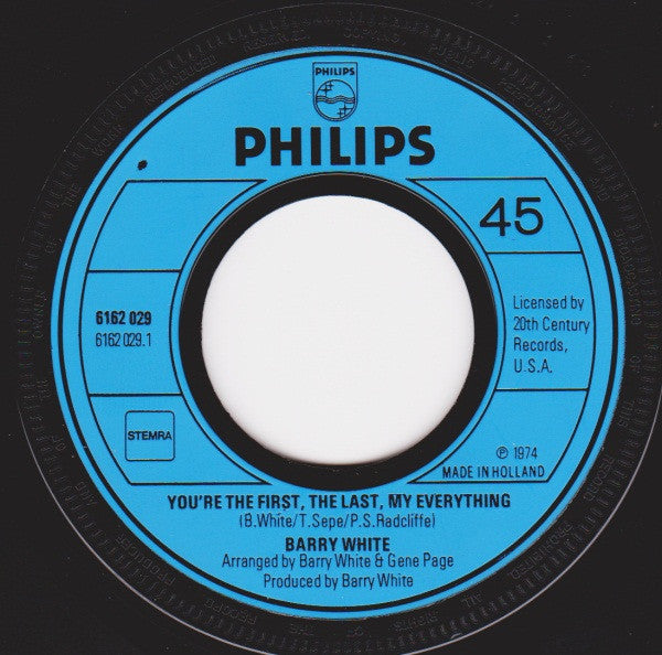 Barry White : You're The First, The Last, My Everything / More Than Anything, You're My Everything (7", Single)