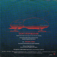 Journey : Don't Stop Believin' (7", Single, Styrene, Ter)
