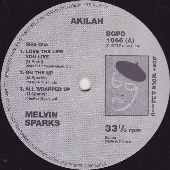 Melvin Sparks : Akilah! (LP, Album, RE)