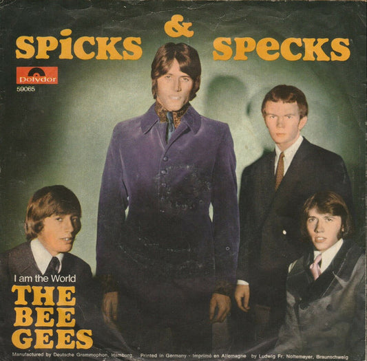 Bee Gees : Spicks & Specks  (7", Single, Mono)