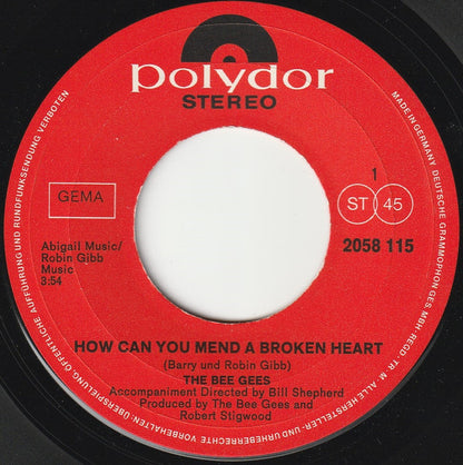 The Bee Gees* : How Can You Mend A Broken Heart (7", Single, Pap)