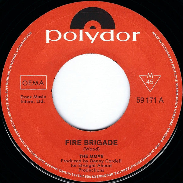 The Move : Fire Brigade  (7", Single, Mono)