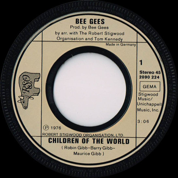 Bee Gees : Children Of The World / Boogie Child (7", Single)