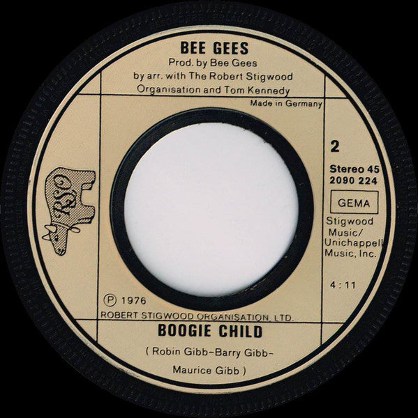 Bee Gees : Children Of The World / Boogie Child (7", Single)