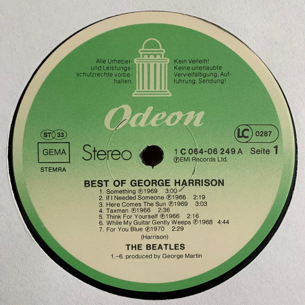 George Harrison : The Best Of George Harrison (LP, Comp)