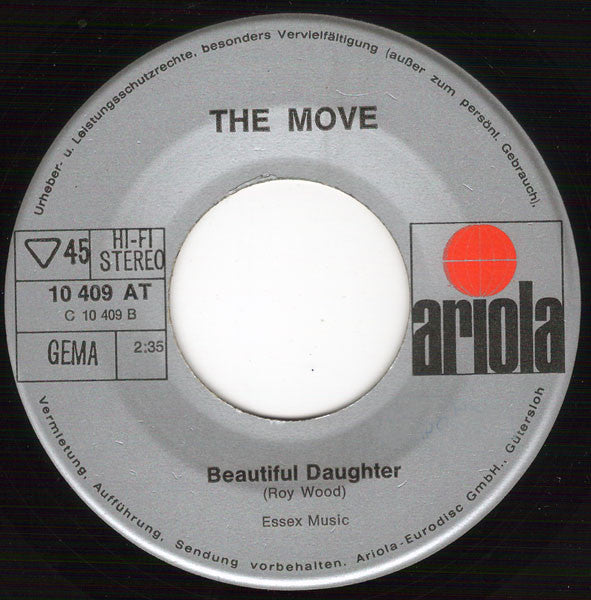 The Move : Turkish Tram Conductor Blues / Beautiful Daughter (7", Single)