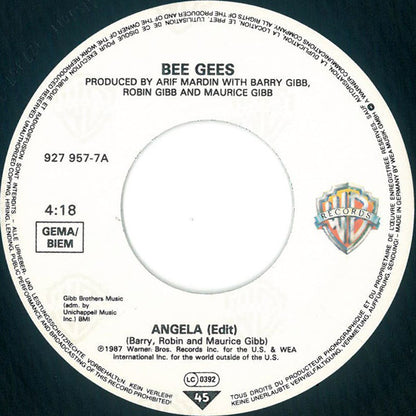 Bee Gees : Angela (7", Single)