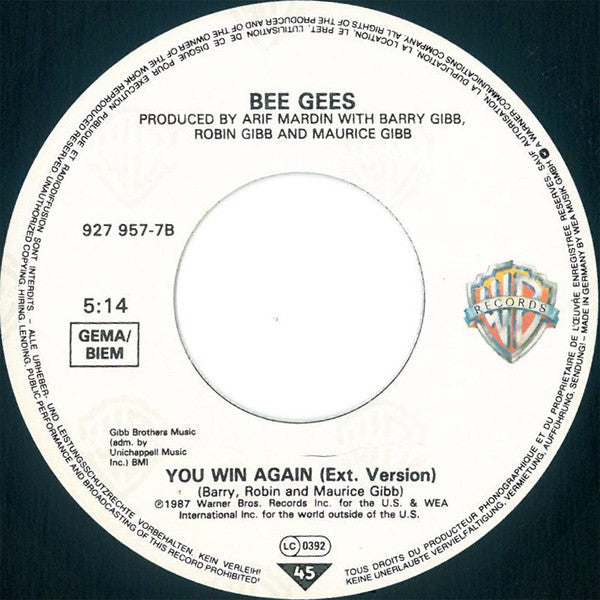 Bee Gees : Angela (7", Single)