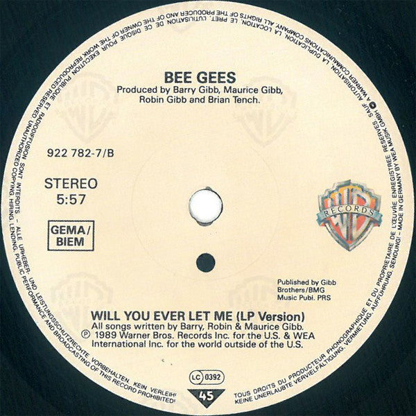 Bee Gees : Tokyo Nights (7", Single, sma)