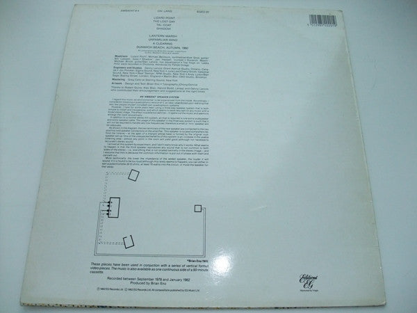 Brian Eno : Ambient 4 (On Land) (LP, Album, RE)