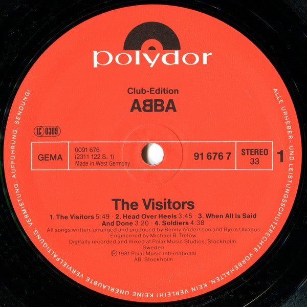 ABBA : The Visitors (LP, Album, Club)