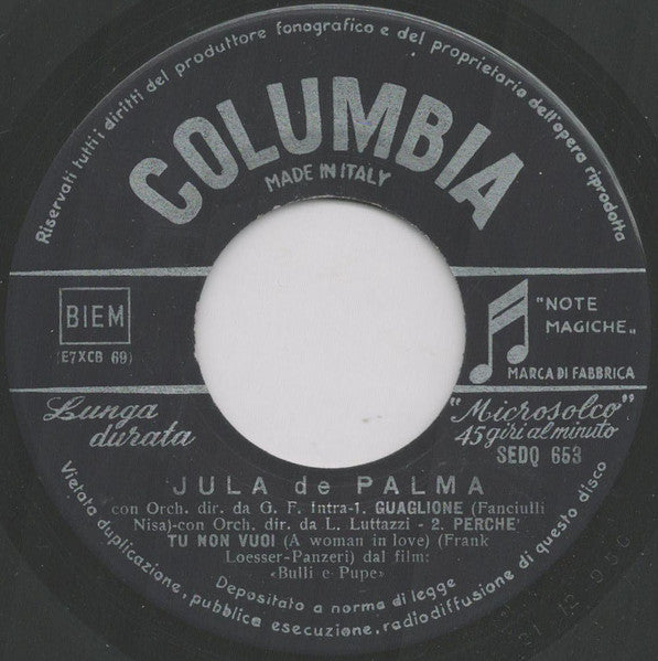 Jula De Palma : Guaglione (7")
