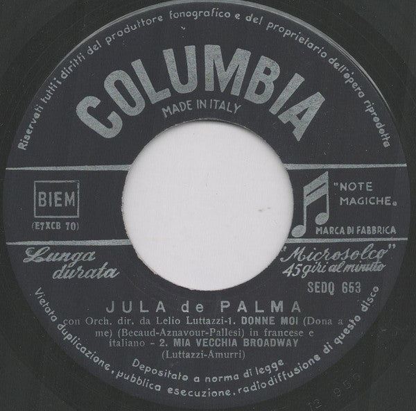 Jula De Palma : Guaglione (7")