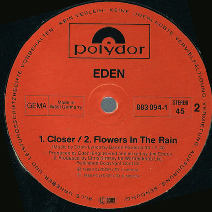 Eden (17) : Free (12", Maxi)