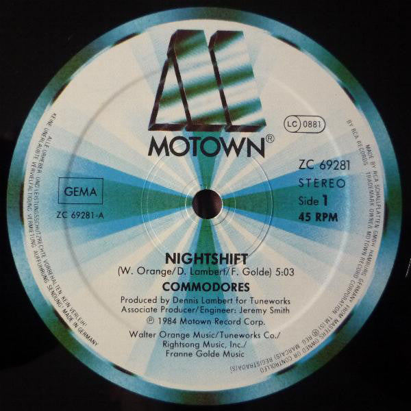 Commodores : Nightshift (12", Maxi)