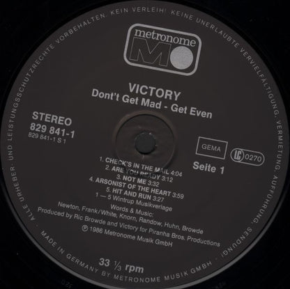 Victory (3) : Don't Get Mad ...Get Even (LP, Album)