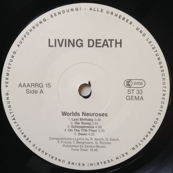 Living Death : Worlds Neuroses (LP, Album)