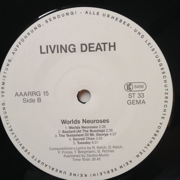 Living Death : Worlds Neuroses (LP, Album)