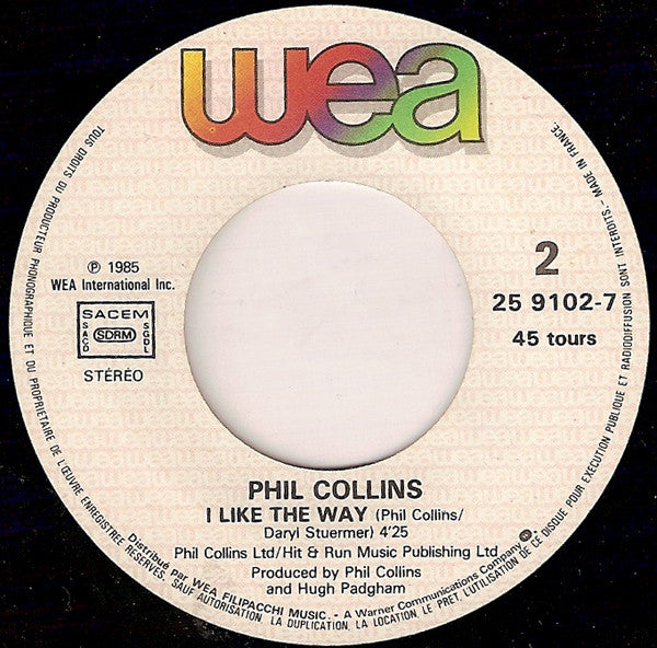 Phil Collins : One More Night (7", Single)