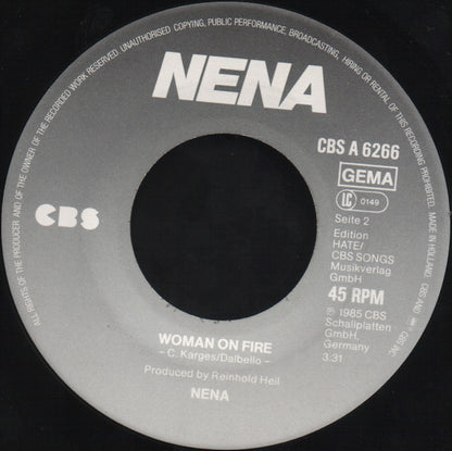 Nena : Feuer Und Flamme (7", Single)