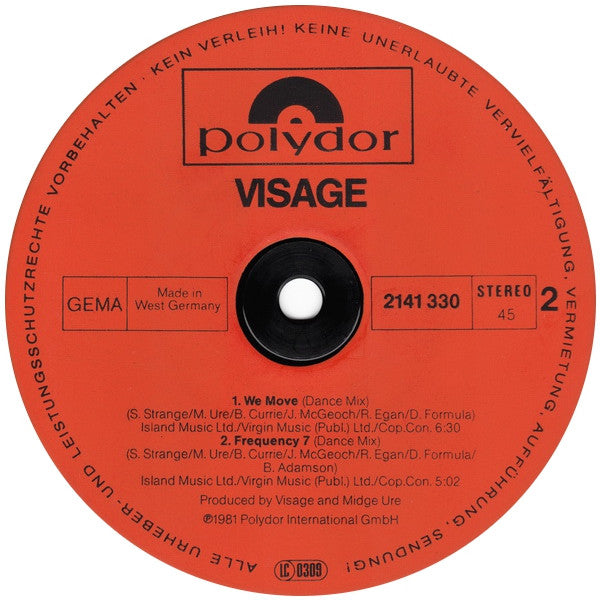 Visage : Mind Of A Toy (12", Maxi)