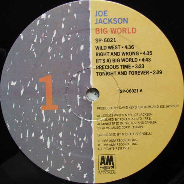 Joe Jackson : Big World (LP + LP, S/Sided + Album)