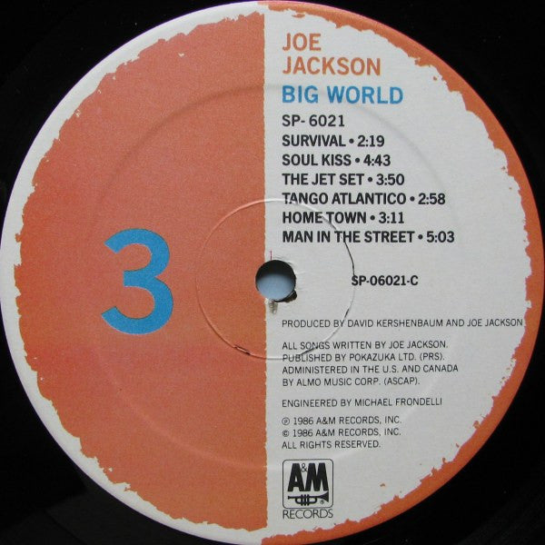 Joe Jackson : Big World (LP + LP, S/Sided + Album)